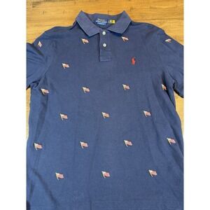 Ralph Lauren Polo USA Flag Polo, Men's Size Large